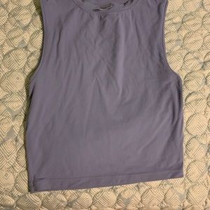 Alphalete stone blue tank